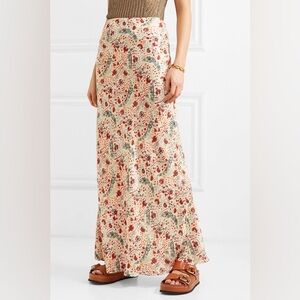 Paco Rabanne Floral Print Maxi Skirt